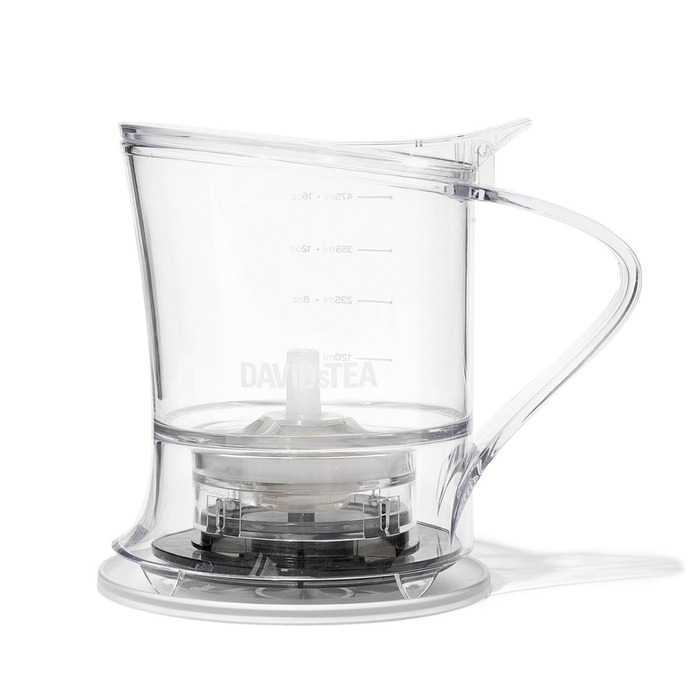David's Tea 16oz. Clear Tea Steeper with Infuser
